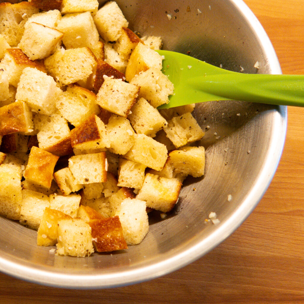 Curried Mustard Butter tossed in bowl