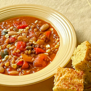 Beef & Sausage Chili Soup